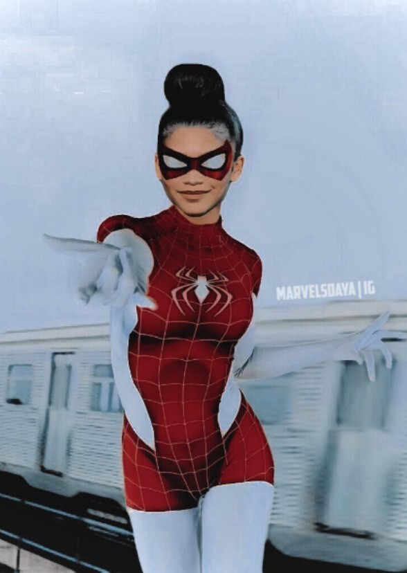 Zeyndya as spinnertte live action in the MCU