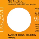 Take Me Home, Country Roads