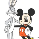 Mickey Mouse and Bugs Bunny
