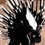 Andrew the African Crested Porcupine