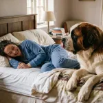 Anna Popplewell and her dog